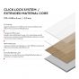 Click Lock System/Extruded Material Core รายละเอียดของชั้นวัสดุกระเบื้องยาง